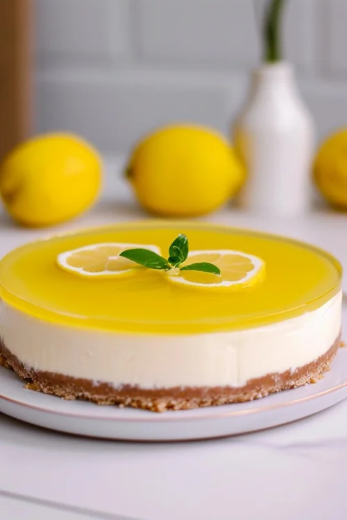como hacer tarta de queso con gelatina de limón