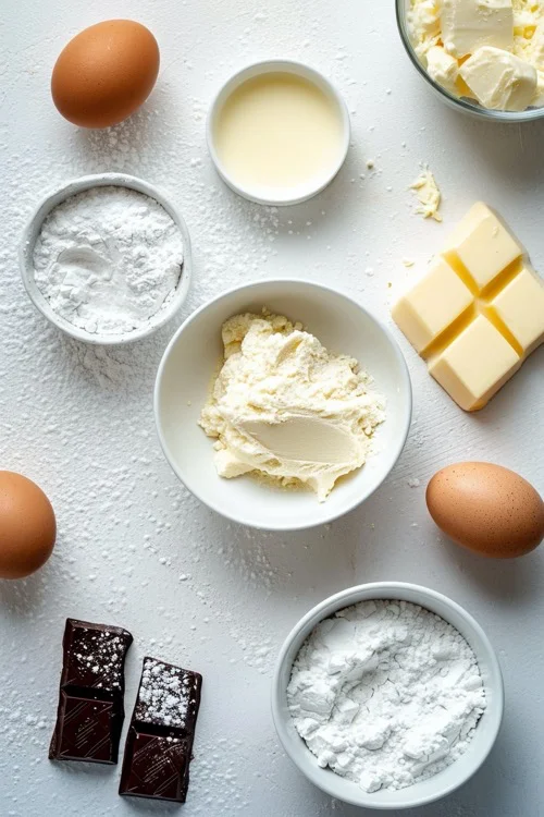 ingredientes tarta de queso y chocolate blanco en Thermomix